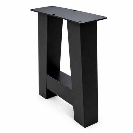 Stalen A bankpoten - zwart (RAL 9005) - per SET (2 stuks) - koker: 8x8 cm - breedte: 38 cm - hoogte: 43 cm - zwarte A-poot bankje - gecoat metaal Stalen A bankpoten - zwart (RAL 9005) - per SET (2 stuks) - koker: 8x8 cm - breedte: 38 cm - hoogte: 43 cm - zwarte A-poot bankje - gecoat metaal
