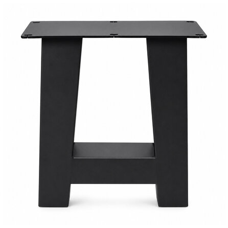 Stalen A bankpoten - zwart (RAL 9005) - per SET (2 stuks) - koker: 8x8 cm - breedte: 38 cm - hoogte: 43 cm - zwarte A-poot bankje - gecoat metaal Stalen A bankpoten - zwart (RAL 9005) - per SET (2 stuks) - koker: 8x8 cm - breedte: 38 cm - hoogte: 43 cm - zwarte A-poot bankje - gecoat metaal