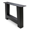 Stalen A poten - zwart (RAL 9005) - per SET (2 stuks) - koker: 8x8 cm - breedte: 55 cm - hoogte: 40 cm - zwarte salon A-tafelpoot - gecoat metaal Stalen A poten - zwart (RAL 9005) - per SET (2 stuks) - koker: 8x8 cm - breedte: 55 cm - hoogte: 40 cm - zwarte salon A-tafelpoot - gecoat metaal