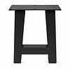 Stalen A bankpoten - zwart (RAL 9005) - per SET (2 stuks) - koker: 6x6 cm - breedte: 32 cm - hoogte: 42 cm - zwarte A-poot bankje - gecoat metaal Stalen A bankpoten - zwart (RAL 9005) - per SET (2 stuks) - koker: 6x6 cm - breedte: 32 cm - hoogte: 42 cm - zwarte A-poot bankje - gecoat metaal