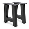 Stalen A bankpoten - zwart (RAL 9005) - per SET (2 stuks) - koker: 6x6 cm - breedte: 32 cm - hoogte: 42 cm - zwarte A-poot bankje - gecoat metaal Stalen A bankpoten - zwart (RAL 9005) - per SET (2 stuks) - koker: 6x6 cm - breedte: 32 cm - hoogte: 42 cm - zwarte A-poot bankje - gecoat metaal