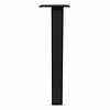 Stalen blokpoten - zwart (RAL 9005) - per SET (4 stuks, los) - koker: 8x8 cm - 72 cm hoog - "losse" zwarte blok tafelpoten - gecoat metaal Stalen blokpoten - zwart (RAL 9005) - per SET (4 stuks, los) - koker: 8x8 cm - 72 cm hoog - "losse" zwarte blok tafelpoten - gecoat metaal