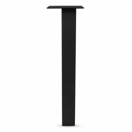 Stalen blokpoten - zwart (RAL 9005) - per SET (4 stuks, los) - koker: 8x8 cm - 72 cm hoog - "losse" zwarte blok tafelpoten - gecoat metaal Stalen blokpoten - zwart (RAL 9005) - per SET (4 stuks, los) - koker: 8x8 cm - 72 cm hoog - "losse" zwarte blok tafelpoten - gecoat metaal