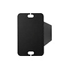 Stalen salontafel blokpoten schuin - zwart (RAL 9005) - per SET (4 stuks, los) - koker: 8x8 cm - 40 of 43 cm hoog - "losse" zwarte salontafel poten - gecoat metaal