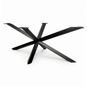 Stalen matrixpoot - zwart - 6x6 cm (twist) - 78x180 cm - 72 cm hoog