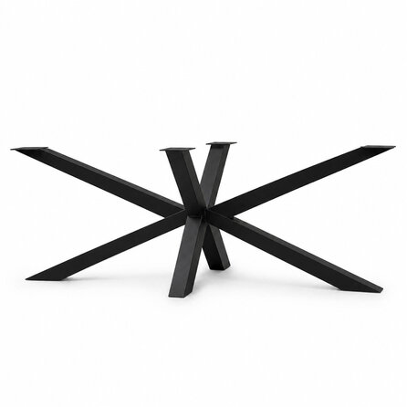 Stalen matrixpoot - zwart (RAL 9005) - koker: 8x8 cm - diverse afmetingen - hoogte: 72 cm - matrix tafelonderstel - gecoat metaal Stalen matrixpoot - zwart (RAL 9005) - koker: 8x8 cm - diverse afmetingen - hoogte: 72 cm - matrix tafelonderstel - gecoat metaal