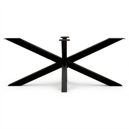 Stalen matrixpoot - zwart (RAL 9005) - koker: 6x6 cm - diverse afmetingen - hoogte: 72 cm - matrix tafelonderstel - gecoat metaal Stalen matrixpoot - zwart (RAL 9005) - koker: 6x6 cm - diverse afmetingen - hoogte: 72 cm - matrix tafelonderstel - gecoat metaal
