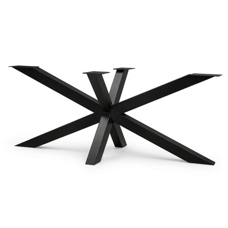 Stalen matrixpoot - zwart (RAL 9005) - koker: 6x6 cm - diverse afmetingen - hoogte: 72 cm - matrix tafelonderstel - gecoat metaal Stalen matrixpoot - zwart (RAL 9005) - koker: 6x6 cm - diverse afmetingen - hoogte: 72 cm - matrix tafelonderstel - gecoat metaal