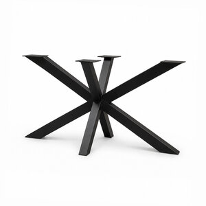 Stalen matrixpoot - zwart - 6x6 cm - 72 cm hoog
