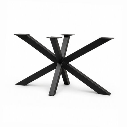 Stalen matrixpoot - zwart (RAL 9005) - koker: 6x6 cm - diverse afmetingen - hoogte: 72 cm - matrix tafelonderstel - gecoat metaal Stalen matrixpoot - zwart (RAL 9005) - koker: 6x6 cm - diverse afmetingen - hoogte: 72 cm - matrix tafelonderstel - gecoat metaal