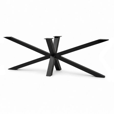 Stalen matrixpoot - zwart (RAL 9005) - koker: 10x10 cm - diverse afmetingen - hoogte: 69 of 72 cm - matrix tafelonderstel - gecoat metaal Stalen matrixpoot - zwart (RAL 9005) - koker: 10x10 cm - diverse afmetingen - hoogte: 69 of 72 cm - matrix tafelonderstel - gecoat metaal