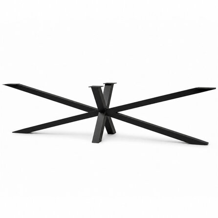 Stalen matrixpoot - zwart (RAL 9005) - koker: 10x10 cm - diverse afmetingen - hoogte: 69 of 72 cm - matrix tafelonderstel - gecoat metaal Stalen matrixpoot - zwart (RAL 9005) - koker: 10x10 cm - diverse afmetingen - hoogte: 69 of 72 cm - matrix tafelonderstel - gecoat metaal