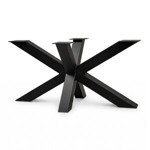 Stalen matrixpoot - zwart - 10x10 cm Stalen matrixpoot - zwart - 10x10 cm
