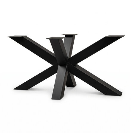 Stalen matrixpoot - zwart (RAL 9005) - koker: 10x10 cm - diverse afmetingen - hoogte: 69 of 72 cm - matrix tafelonderstel - gecoat metaal Stalen matrixpoot - zwart (RAL 9005) - koker: 10x10 cm - diverse afmetingen - hoogte: 69 of 72 cm - matrix tafelonderstel - gecoat metaal