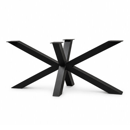 Stalen matrixpoot - zwart (RAL 9005) - koker: 10x10 cm - diverse afmetingen - hoogte: 69 of 72 cm - matrix tafelonderstel - gecoat metaal Stalen matrixpoot - zwart (RAL 9005) - koker: 10x10 cm - diverse afmetingen - hoogte: 69 of 72 cm - matrix tafelonderstel - gecoat metaal