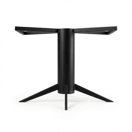 Stalen viervoet poot / tafelonderstel - zwart (RAL 9005) - koker: 16 / 21,9 cm - 73x140 of 78x180 cm - hoogte: 73 cm - gecoat metaal Stalen viervoet poot / tafelonderstel - zwart (RAL 9005) - koker: 16 / 21,9 cm - 73x140 of 78x180 cm - hoogte: 73 cm - gecoat metaal
