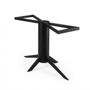 Stalen viervoet onderstel - zwart - rond - 73 cm hoog Stalen viervoet onderstel - zwart - rond - 73 cm hoog