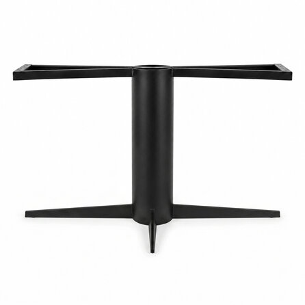 Stalen vierpoot tafelonderstel - zwart (RAL 9005) - buisprofiel: 16 / 21,9 cm - 73x140 of 78x180 cm - hoogte: 73 cm - gecoat metaal Stalen vierpoot tafelonderstel - zwart (RAL 9005) - buisprofiel: 16 / 21,9 cm - 73x140 of 78x180 cm - hoogte: 73 cm - gecoat metaal