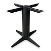 Stalen vierpoot tafelonderstel - zwart (RAL 9005) - buisprofiel: 16 cm - 84x84 cm - hoogte: 73 cm - gecoat metaal Stalen vierpoot tafelonderstel - zwart (RAL 9005) - buisprofiel: 16 cm - 84x84 cm - hoogte: 73 cm - gecoat metaal