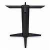 Stalen vierpoot tafelonderstel - zwart (RAL 9005) - buisprofiel: 16 cm - 84x84 cm - hoogte: 73 cm - gecoat metaal Stalen vierpoot tafelonderstel - zwart (RAL 9005) - buisprofiel: 16 cm - 84x84 cm - hoogte: 73 cm - gecoat metaal