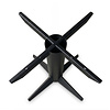 Stalen vierpoot tafelonderstel - zwart (RAL 9005) - buisprofiel: 16 cm - 84x84 cm - hoogte: 73 cm - gecoat metaal Stalen vierpoot tafelonderstel - zwart (RAL 9005) - buisprofiel: 16 cm - 84x84 cm - hoogte: 73 cm - gecoat metaal