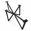 Stalen vlinderpoot onderstel - zwart (RAL 9005) - koker: 3x3 cm - 87x153 - hoogte: 73 cm - vlinder/butterfly tafelonderstel - gecoat metaal Stalen vlinderpoot onderstel - zwart (RAL 9005) - koker: 3x3 cm - 87x153 - hoogte: 73 cm - vlinder/butterfly tafelonderstel - gecoat metaal