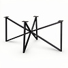 Stalen vlinderpoot onderstel - zwart (RAL 9005) - koker: 3x3 cm - 87x153 - hoogte: 73 cm - vlinder/butterfly tafelonderstel - gecoat metaal Stalen vlinderpoot onderstel - zwart (RAL 9005) - koker: 3x3 cm - 87x153 - hoogte: 73 cm - vlinder/butterfly tafelonderstel - gecoat metaal