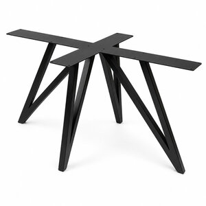 Stalen vlinderpoot - zwart - 4x4 cm - 78x140 cm - 72 cm hoog Stalen vlinderpoot - zwart - 4x4 cm - 78x140 cm - 72 cm hoog