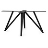 Stalen vlinderpoot onderstel - zwart (RAL 9005) - koker: 4x4 cm - 78x140 - hoogte: 72 cm - vlinder/butterfly tafelonderstel - gecoat metaal Stalen vlinderpoot onderstel - zwart (RAL 9005) - koker: 4x4 cm - 78x140 - hoogte: 72 cm - vlinder/butterfly tafelonderstel - gecoat metaal