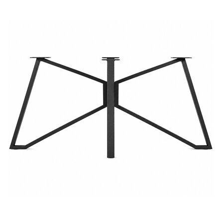 Stalen vlinderpoot onderstel - zwart (RAL 9005) - koker: 4x2 cm - 65x140 - hoogte: 72 cm - vlinder/butterfly tafelonderstel - gecoat metaal Stalen vlinderpoot onderstel - zwart (RAL 9005) - koker: 4x2 cm - 65x140 - hoogte: 72 cm - vlinder/butterfly tafelonderstel - gecoat metaal