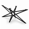 Stalen matrixpoot rond (dubbel) - zwart (RAL 9005) - diameter buis: 4,2 cm - 77x160 cm - hoogte: 73,5 cm - matrix tafelonderstel - gecoat metaal Stalen matrixpoot rond (dubbel) - zwart (RAL 9005) - diameter buis: 4,2 cm - 77x160 cm - hoogte: 73,5 cm - matrix tafelonderstel - gecoat metaal