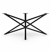 Stalen matrixpoot rond (dubbel) - zwart (RAL 9005) - diameter buis: 4,2 cm - 77x160 cm - hoogte: 73,5 cm - matrix tafelonderstel - gecoat metaal Stalen matrixpoot rond (dubbel) - zwart (RAL 9005) - diameter buis: 4,2 cm - 77x160 cm - hoogte: 73,5 cm - matrix tafelonderstel - gecoat metaal
