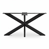 Stalen salontafel matrixpoot - zwart (RAL 9005) - koker: 6x2 cm - 60x90 cm - hoogte: 40 cm - salon tafelonderstel - gecoat metaal Stalen salontafel matrixpoot - zwart (RAL 9005) - koker: 6x2 cm - 60x90 cm - hoogte: 40 cm - salon tafelonderstel - gecoat metaal
