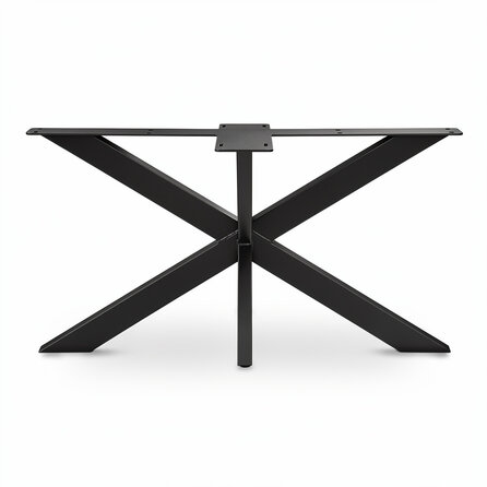 Stalen salontafel matrixpoot - zwart (RAL 9005) - koker: 6x2 cm - 60x90 cm - hoogte: 40 cm - salon tafelonderstel - gecoat metaal Stalen salontafel matrixpoot - zwart (RAL 9005) - koker: 6x2 cm - 60x90 cm - hoogte: 40 cm - salon tafelonderstel - gecoat metaal