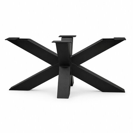 Stalen salontafel matrixpoot - zwart (RAL 9005) - koker: 6x6 cm - 60x90 cm - hoogte: 40 cm - salon tafelonderstel - gecoat metaal Stalen salontafel matrixpoot - zwart (RAL 9005) - koker: 6x6 cm - 60x90 cm - hoogte: 40 cm - salon tafelonderstel - gecoat metaal