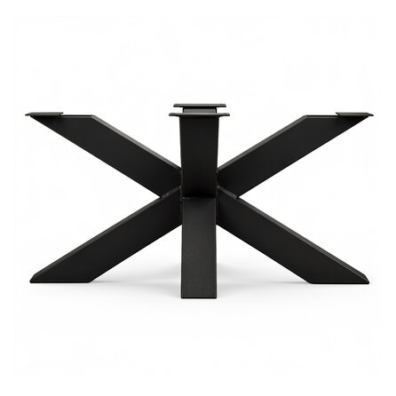 Stalen salontafel matrixpoot - zwart (RAL 9005) - koker: 6x6 cm - 60x90 cm - hoogte: 40 cm - salon tafelonderstel - gecoat metaal Stalen salontafel matrixpoot - zwart (RAL 9005) - koker: 6x6 cm - 60x90 cm - hoogte: 40 cm - salon tafelonderstel - gecoat metaal