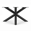 Stalen salontafel matrixpoot rond - zwart (RAL 9005) - diameter buis: 6 cm - 58x78 cm - hoogte: 40 cm - salon tafelonderstel - gecoat metaal Stalen salontafel matrixpoot rond - zwart (RAL 9005) - diameter buis: 6 cm - 58x78 cm - hoogte: 40 cm - salon tafelonderstel - gecoat metaal