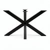 Stalen matrixpoot - zwart (RAL 9005) - koker: 5x5 cm - 80x140 cm - hoogte: 72 cm - matrix tafelonderstel - gecoat metaal Stalen matrixpoot - zwart (RAL 9005) - koker: 5x5 cm - 80x140 cm - hoogte: 72 cm - matrix tafelonderstel - gecoat metaal