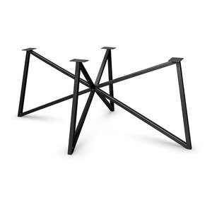 Stalen vlinderpoot - zwart - 3x3 cm - 87x153 cm - 73 cm hoog Stalen vlinderpoot - zwart - 3x3 cm - 87x153 cm - 73 cm hoog