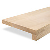 Eiken overzet vensterbank - op maat - 2 cm dik - 2-laags opgedikt (2+2,7 cm) - foutvrij eikenhout (A/B), verlijmd - 20 mm Eiken overzet vensterbank - op maat - 2 cm dik - 2-laags opgedikt (2+2,7 cm) - foutvrij eikenhout (A/B), verlijmd - 20 mm