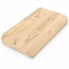 Eiken tafelblad - diagonaal rond-haaks - op maat - 2,7 cm dik - rustiek eikenhout (B/C) - verlijmd, brede lamel (9-12 cm) - 27 mm Eiken tafelblad - diagonaal rond-haaks - op maat - 2,7 cm dik - rustiek eikenhout (B/C) - verlijmd, brede lamel (9-12 cm) - 27 mm