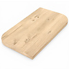 Eiken tafelblad - diagonaal rond-haaks - op maat - 4 cm dik - rustiek eikenhout (B/C) - verlijmd, brede lamel (9-12 cm) - 40 mm Eiken tafelblad - diagonaal rond-haaks - op maat - 4 cm dik - rustiek eikenhout (B/C) - verlijmd, brede lamel (9-12 cm) - 40 mm