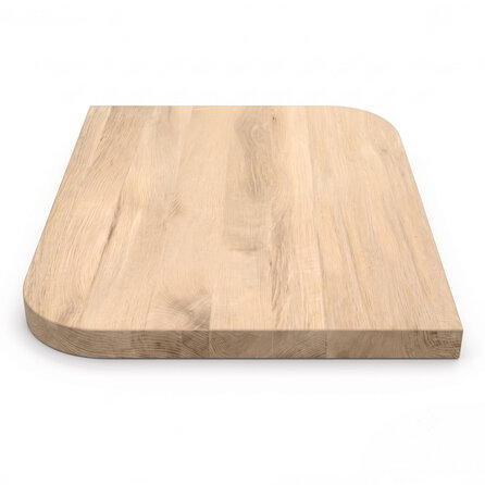 Eiken tafelblad - vierkant - diagonaal rond-haaks - 4 cm dik - foutvrij eikenhout (A/B) - verlijmd, brede lamel (9-12 cm) - 40 mm Eiken tafelblad - vierkant - diagonaal rond-haaks - 4 cm dik - foutvrij eikenhout (A/B) - verlijmd, brede lamel (9-12 cm) - 40 mm