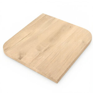 Eiken tafelblad - vierkant - diagonaal rond-haaks - 4 cm - foutvrij - brede lamel Eiken tafelblad - vierkant - diagonaal rond-haaks - 4 cm - foutvrij - brede lamel