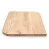 Eiken tafelblad - vierkant - diagonaal rond-haaks - 2,7 cm dik - foutvrij eikenhout (A/B) - verlijmd, brede lamel (9-12 cm) - 27 mm Eiken tafelblad - vierkant - diagonaal rond-haaks - 2,7 cm dik - foutvrij eikenhout (A/B) - verlijmd, brede lamel (9-12 cm) - 27 mm