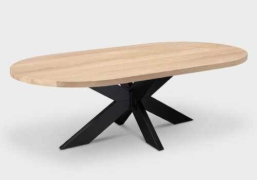 Eiken tafel - halve cirkel uiteinden Ontdek eiken tafels met halve cirkel uiteinden van EIKENvakman.nl - verkrijgbaar als eettafel of salontafel, in rustiek of foutvrij eikenhout - ambachtelijk vervaardigd in diverse maten en uitvoeringen.