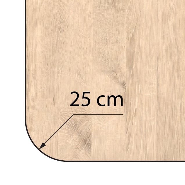 Radius: 25 cm