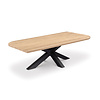 Eiken salontafel - diagonaal rond-haaks - op maat - 2,7 cm dik - eiken tafel van foutvrij eikenhout (A/B) met brede lamel - 27 mm Eiken salontafel - diagonaal rond-haaks - op maat - 2,7 cm dik - eiken tafel van foutvrij eikenhout (A/B) met brede lamel - 27 mm