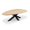 Eiken salontafel - organisch / kiezel - 2,7 cm dik - eiken tafel van foutvrij eikenhout (A/B) met brede lamel - 27 mm Eiken salontafel - organisch / kiezel - 2,7 cm dik - eiken tafel van foutvrij eikenhout (A/B) met brede lamel - 27 mm