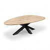 Eiken salontafel - organisch / kiezel - 2,7 cm dik - eiken tafel van rustiek eikenhout (B/C) met brede lamel - 27 mm Eiken salontafel - organisch / kiezel - 2,7 cm dik - eiken tafel van rustiek eikenhout (B/C) met brede lamel - 27 mm